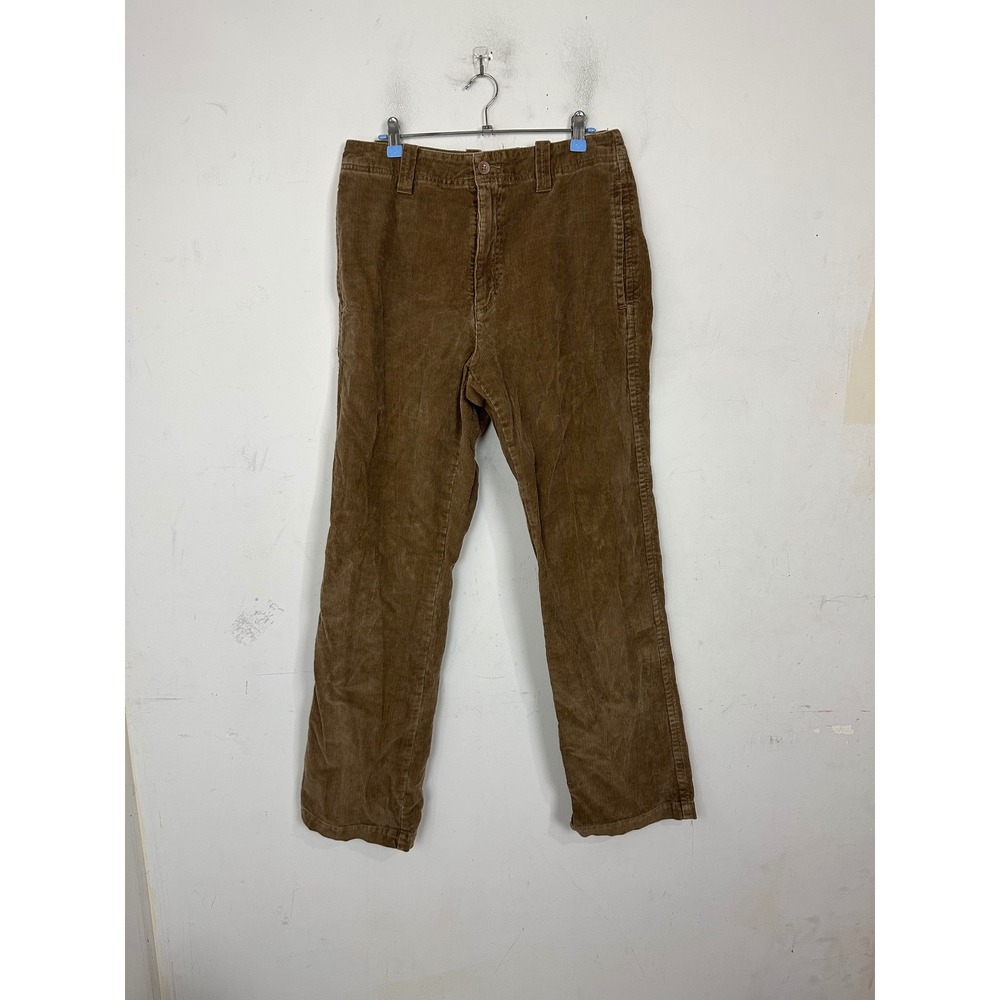 The Territory Ahead Mens Brown Corduroy Pants 100% Cotton Straight Leg 32x32